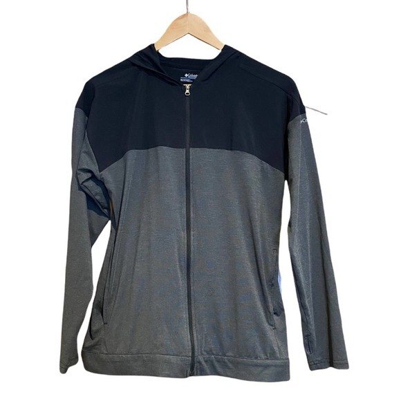 Columbia Black & Gray Zip Up Hoodie Jacket, Women’s XS - Picture 1 of 5